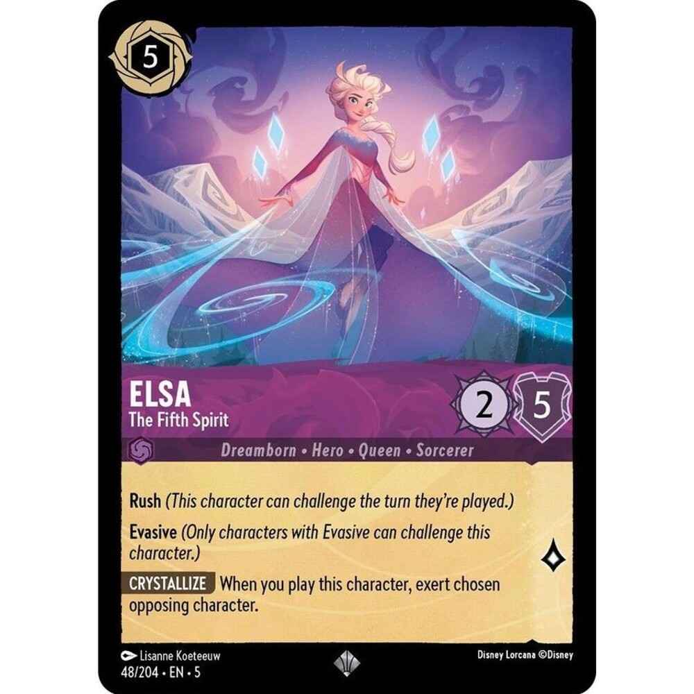 Lorcana Elsa - The Fifth Spirit 48/204 Shimmering Skies Regular